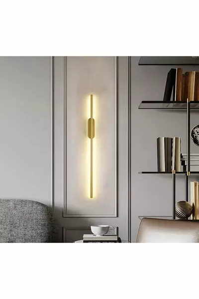 Battery-Powered Wall Light, Indoor Wall Sconce, 1 Piece, Antique Gold