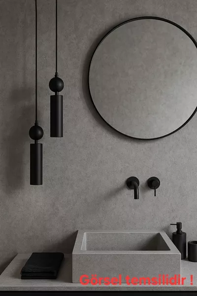 Suspension décorative métallique Sparg par 2, noire, luminaire moderne au plafond (ampoules LED à lumière du jour incluses...)