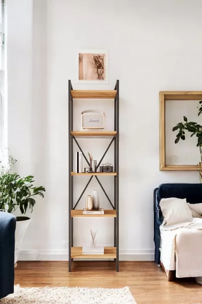 Nilamu Çam Boekenplank, Metalen Onderdelen, Organizer, Kantoor, ** Cm