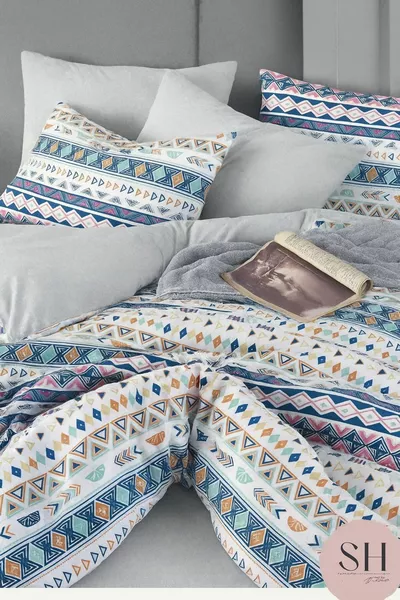 Комплект постельного белья Sheri Basic для двухспальной кровати, 1 наволочка (пододеяльник)  см x  см, материал: % хлопок.