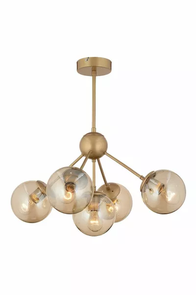 ثريا غرفة نوم عصرية للشباب بزجاج عسل ميو 5لي إسكيتمي