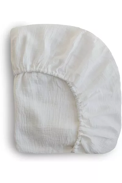 Bürümcük Muslin Baby Duvet Set  Cm % Organic Cotton  Cm Mattress Height (K.WHITE)