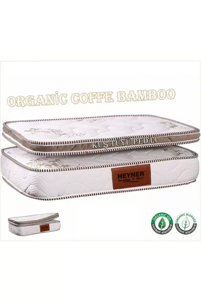 سرير نوبي مرن بأريكة بامبو ريش الطيور مع وسادة أرثوبيدية