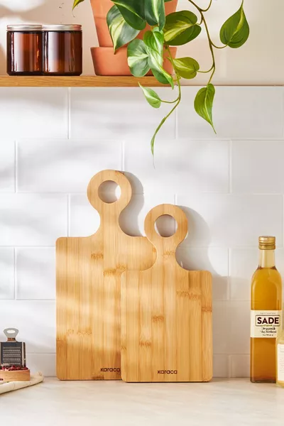 Dara 2'li Bambu Kesme Tahtası / Cm