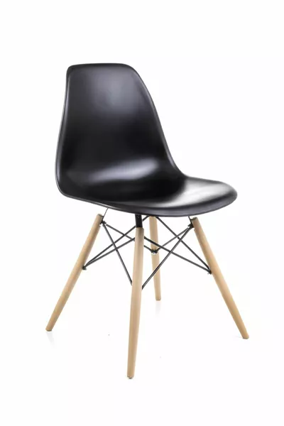 Sedia Eames Nera - Sedia da Caffè, Balcone, Cucina