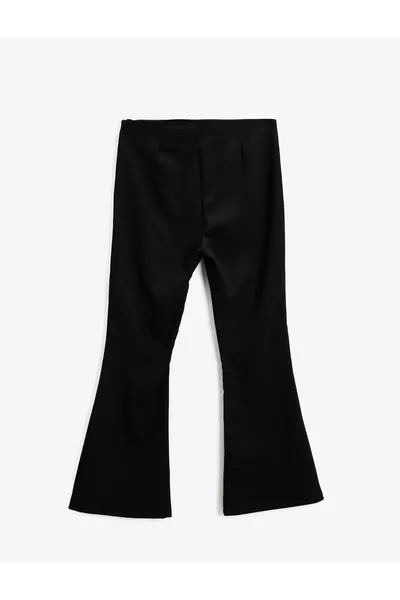 Pantalon espagnol à jambes larges côtelé