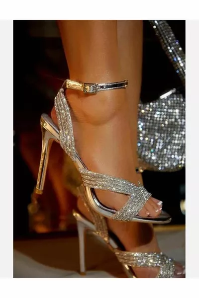 Loyl Crystal Stone Schoenen Zilver