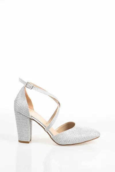 الفضة المرجان المرأة مساء اللباس أحذية CNR