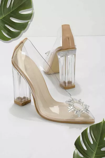 Nude Women's Evening Dress Shoes 