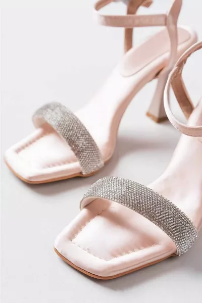 Десятилетняя атласная ортопедическая подошва 5мм. Толстая губка Однополосные Вечерние Туфли