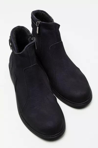 جلد طبيعي Nubuck أحذية أنيقة كاجوال esfa. نوبوك - 