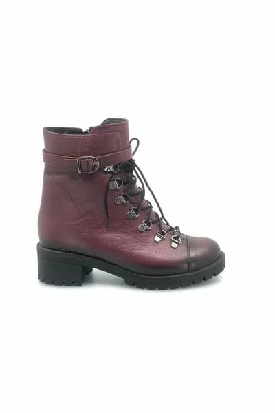 Бренд  % кожа женские длинные почтовые сапоги БОРДОВЫЙ