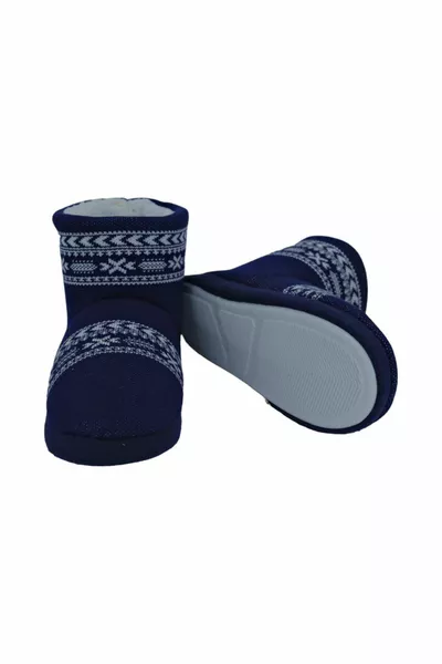 NOC - عرقي منقوش الأزرق الداكن المرأة باندوف