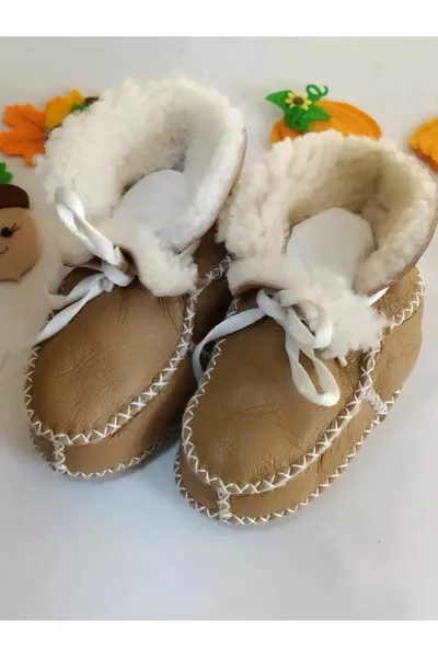 العضوية الأصلية جلد الخروف الطفل الجوارب أحذية الطفل أحذية الطفل