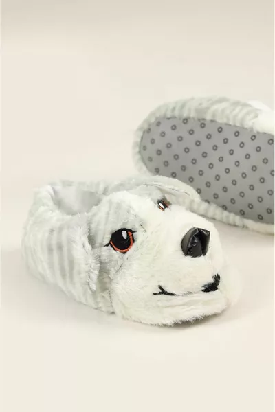 Chien Figure En Peluche Maison Pantoufles Maison Bottes Chien Unisexe Panduf