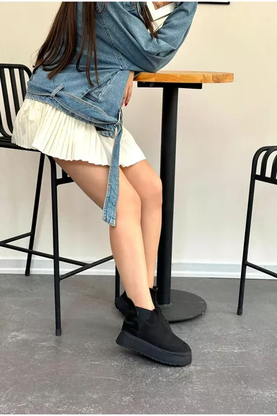 المرأة مطاط رقيق رقيق الأحذية الوحيدة السميكة