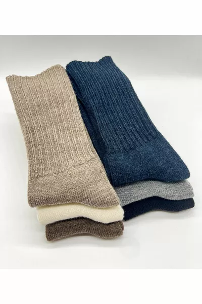 6 أزواج الشتاء المرأة الصوف الخفيفة والجوارب النوم الناعمة لمسة ناعمة