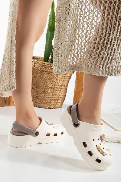 Confortable semelle haute échelle hôpital cuisinier infirmière médecin pantoufles sandales croisées Sabo