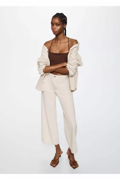 جينز كولوت عادي الخصر