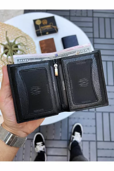 Vocca جلد طبيعي محفظة رجالية كبيرة مع الكثير من حامل البطاقات