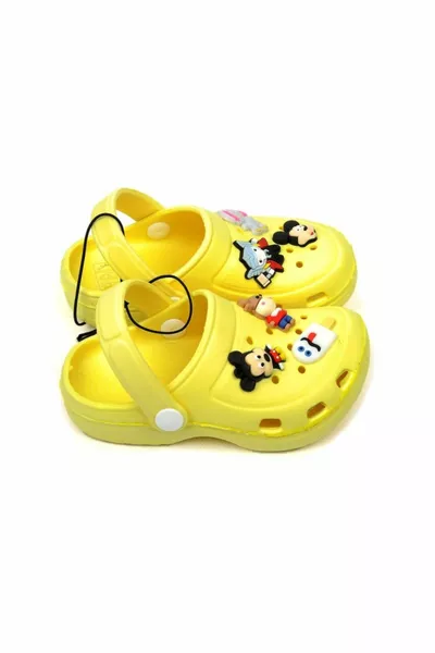 Жълти пантофи за момчета Mickey Ice Ice Fancy Sandals