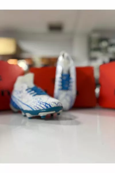  Weiß Türkis Unisex Fußballschuhe