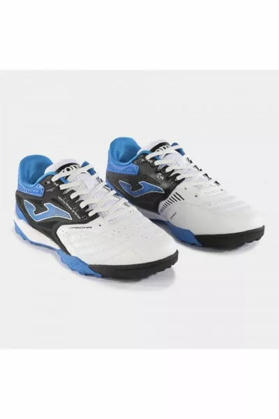 CANCHA  BLANC NOIR BLEU TURF CHAUSSURES ASTROTURF HOMME TF