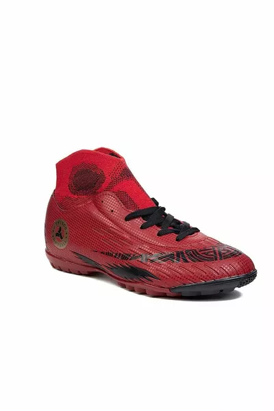 Rot Schwarz Semi Prof Herren Astroturf Schuhe