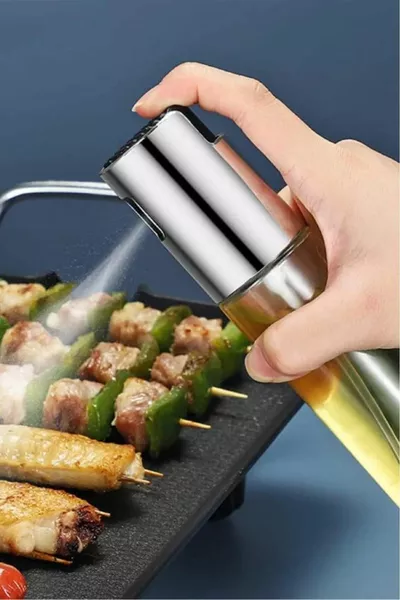 Dispenser di olio spray in vetro spruzzato arachidi  ml oilpot Airfryer olio aceto limone flacone spray