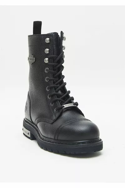 Дамски черни кожени ботуши Colmar