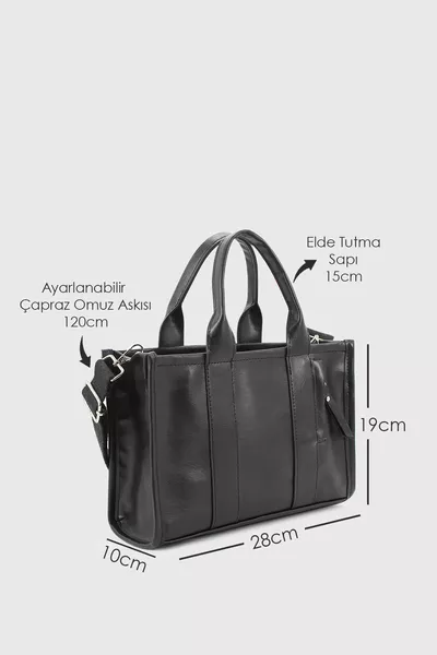 Women's Black Mini Tote Bag