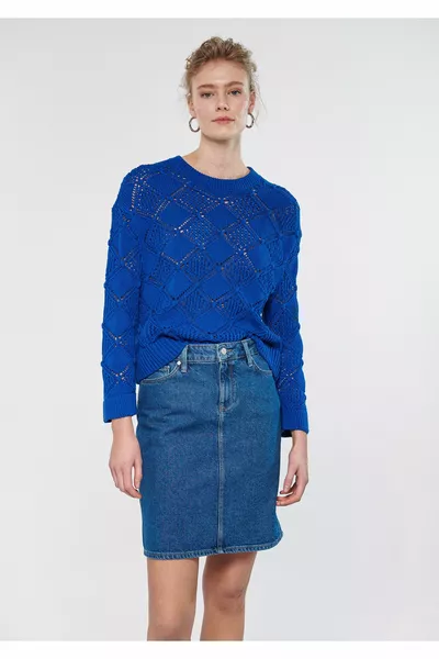 فاليري كاجوال نيلي سي جان تنورة 