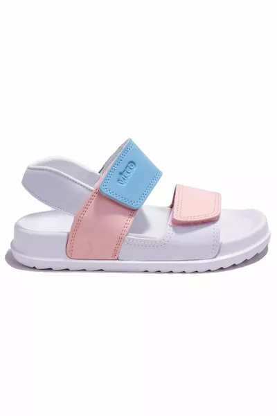 Krixi  White Pink Orthopedic Casual Girls Kids Sports Sandals