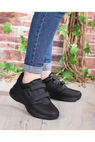 Ремешок унисекс зимний водонепроницаемый нескользящий полиподошва легкий удобный ортопедический кожа черный стиль спортивный