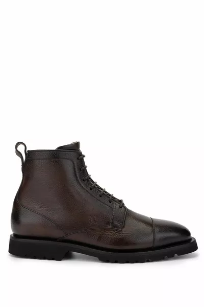 Men's Genuine Leather Brown Casual Boots