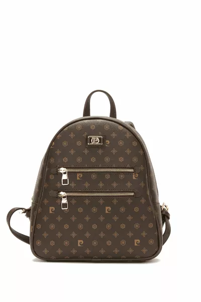 Женский рюкзак с кофейной монограммой 