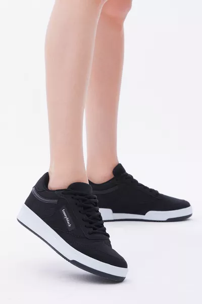 Baskets noires unisexes 