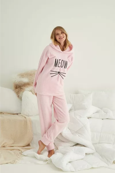 Ensemble pyjama d’hiver à capuche Welsoft pour femme