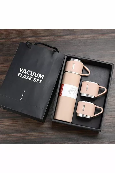 Asteria StarEnsemble thermos sous vide 3 tasses en acier inoxydable  ml , Thermos de conservation de la chaleur jusqu’à  heures