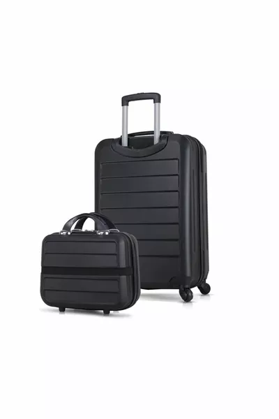 Ruby Abs Cabin E Trucco Formato Nero 2 Pezzi Set Valigia