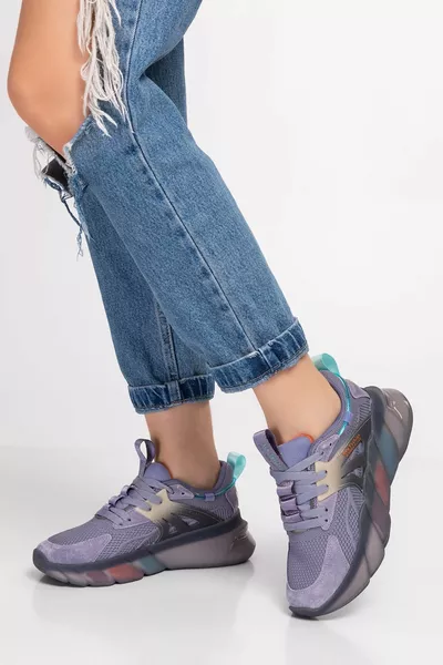 حذاء رياضي نسائي أرجواني مستورد