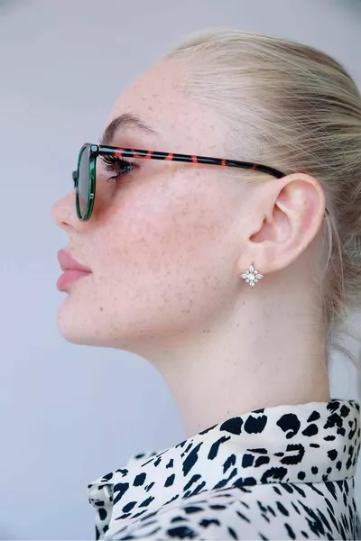 Cafune Leopard Green Brown Sunglasses