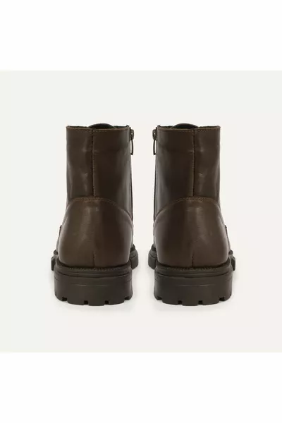 Lace-up Genuine Leather Boots