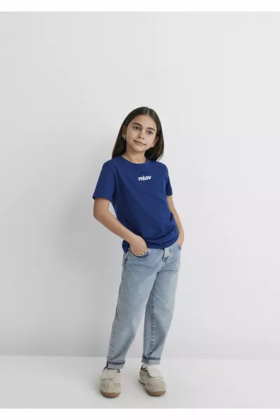 تيشيرت أطفال بطباعة قطط ميَاف، مقاس عادي / قصّة عادية 