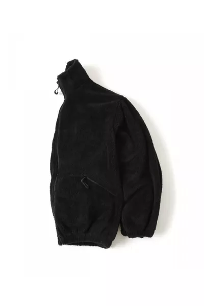 جاكيت رجالي من الفرو الأسود واسع الحجم