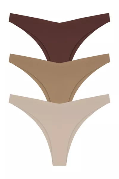 Laser Gesneden Dames Braziliaanse Slip 3-Pack-2