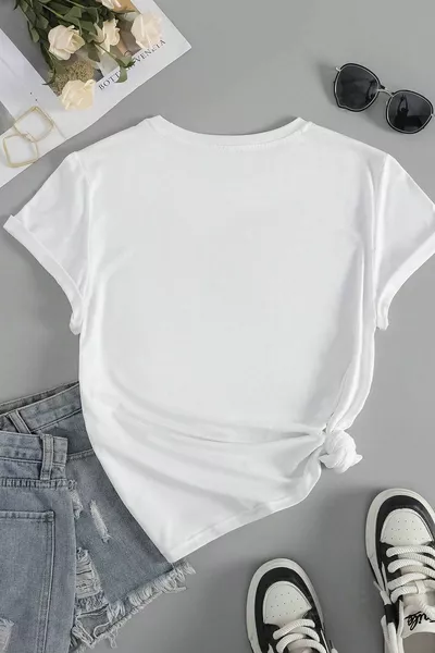 قميص واسع مع طباعة زهور للجنسين