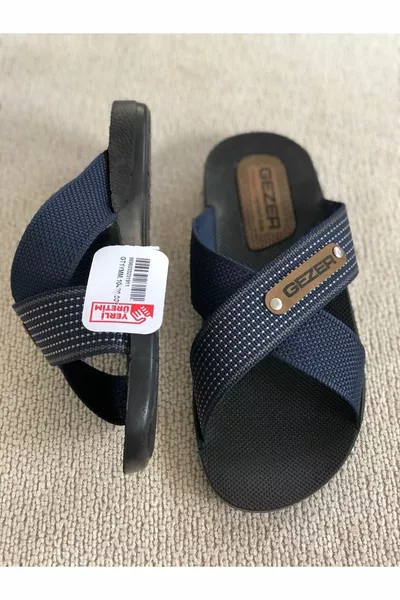 شبشب رجالي للمنزل والشرفة والحديقة مريح بنموذج الحبال وحزام