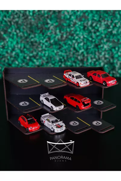 1/ Scale Model Car Desktop Shelf Garage Parking