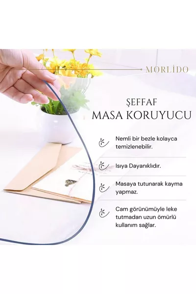 Transparent Thick Table Protector cm Width and Dimensions